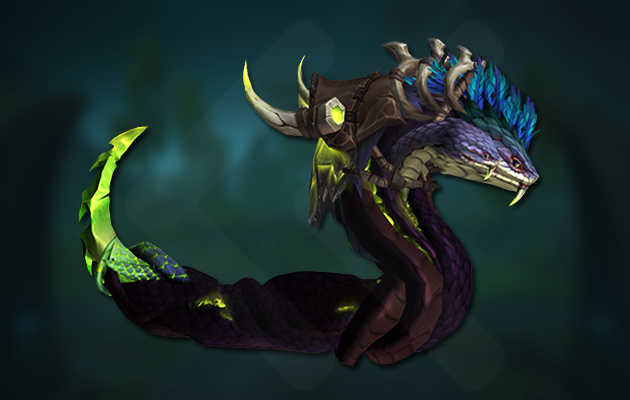 Indigo Coiled Horror Mount