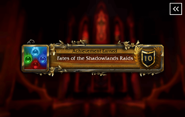 Fates of the Shadowlands Raids Achievement Boost