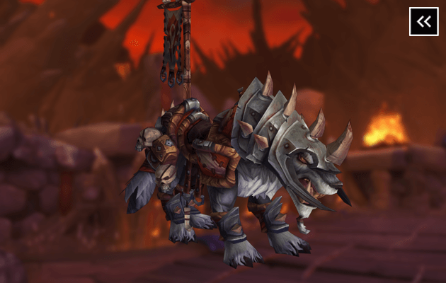 Horn of the Vicious War Wolf Mount