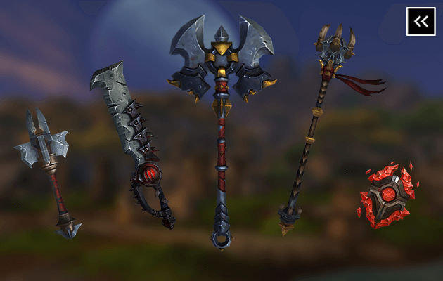 Arsenal: Primal Combatant's Weapons