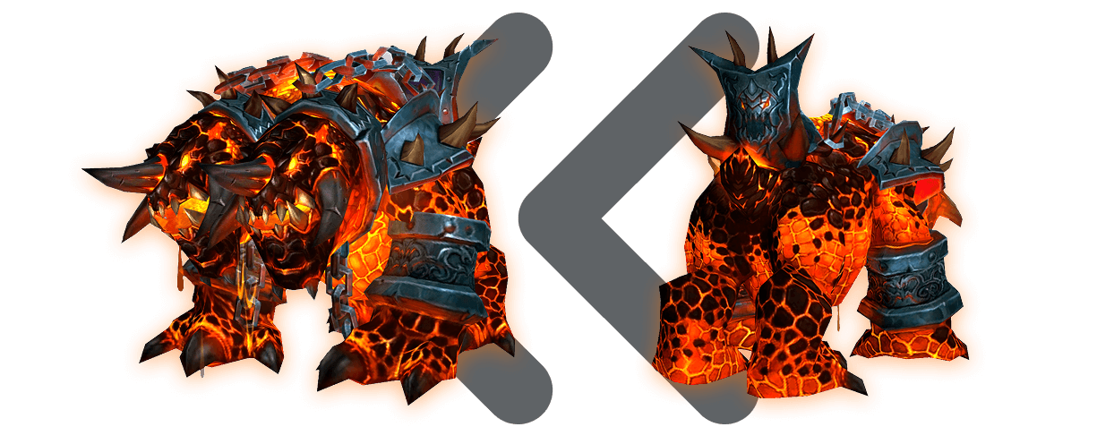 WoW Laisse de Chien du Magma Mount Boost