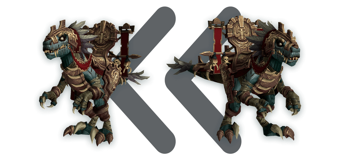 WoW Mummified Raptor Skull\ Mount Boost