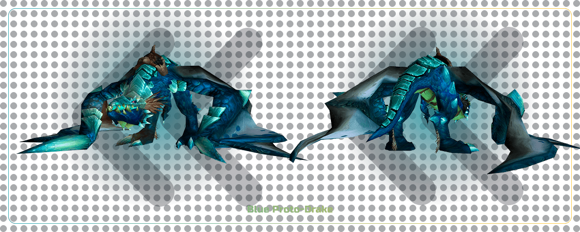 WoW Rênes de Proto-Drake Bleu Mount Boost