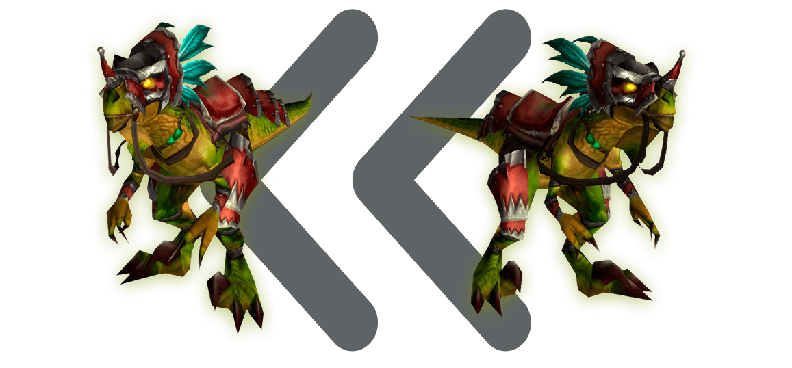 WoW Raptor Razzashi Rapide Mount Boost