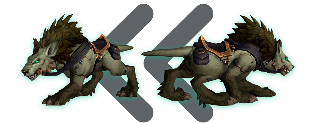 WoW Undying Darkhound 's Harness Mount Boost